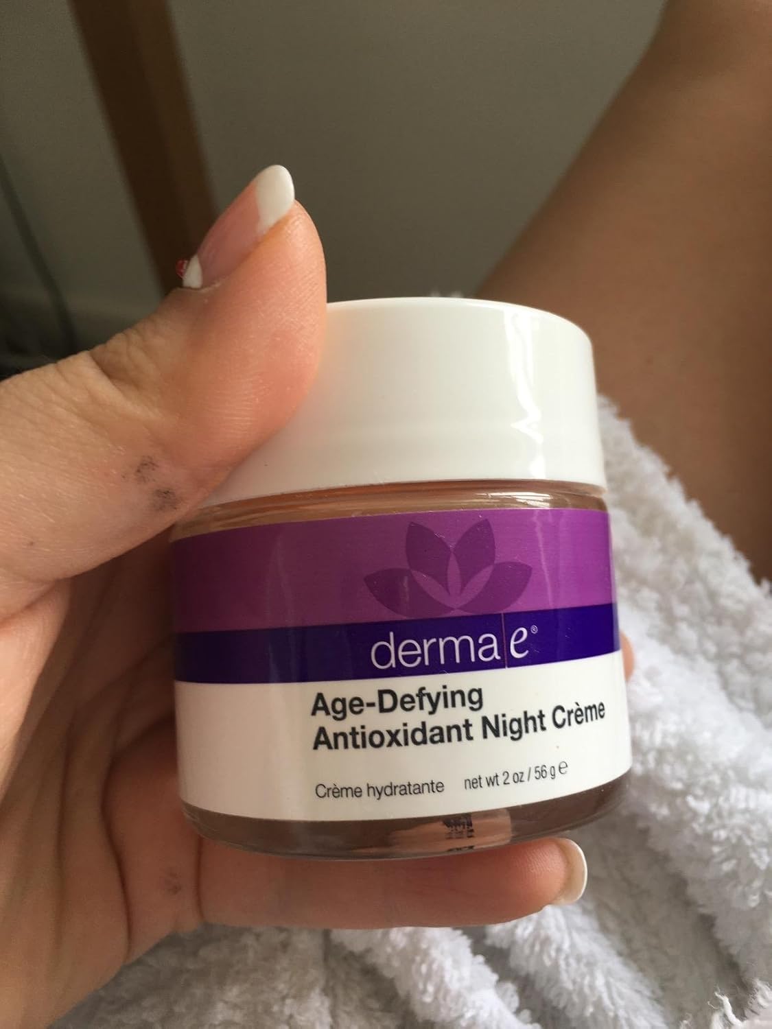 Derma E Anti-Aging Regenerative Night Cream – Firming Astaxanthin Moisturizer For Face – Lightweight Overnight Anti-Wrinkle Cream With Jojoba Oil And Vitamin E, 2 oz