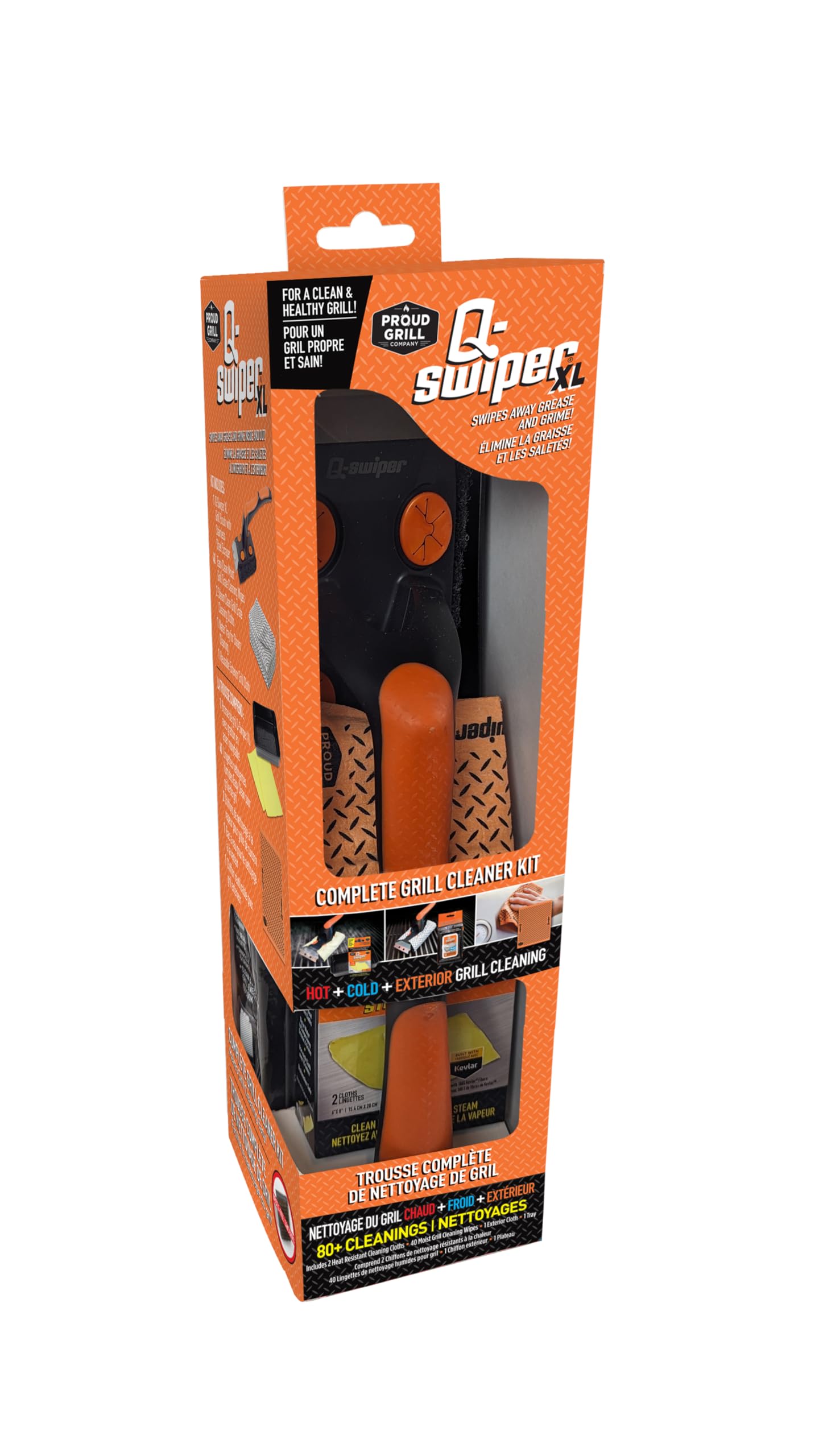 Proud Grill Q-Swiper XL kompletny zestaw do czyszczenia grilla, zestaw