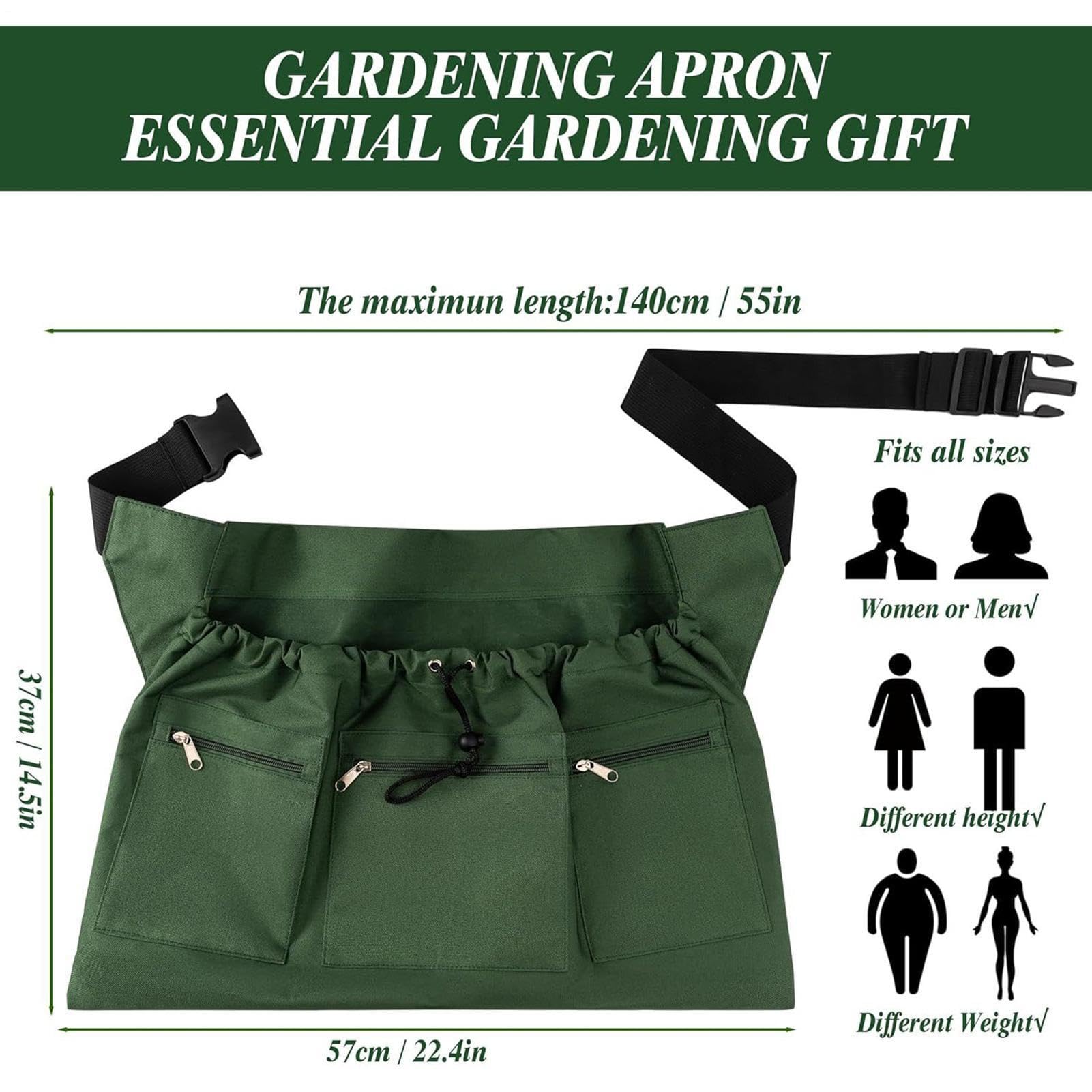 Tablier Pour Jardinage Avec Poches Grande Pochette Rangement Jardinage