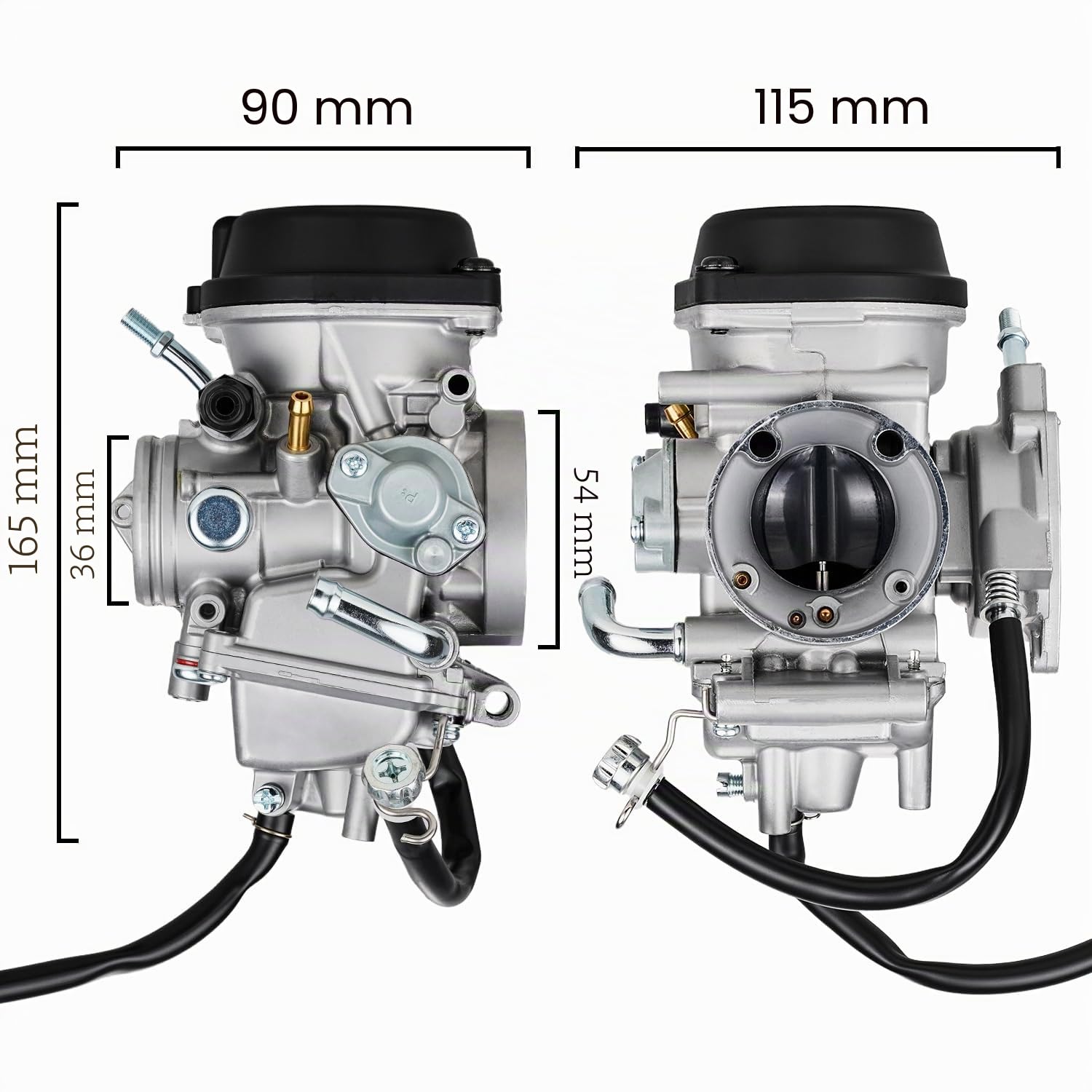 Carburateur 36mm,Carburateur Moto ATV KFX 400 pour LTZ400 ATV 2003-2007 | pour KFX400 2003-2006 Raptor 350 YFM350 2004-2006 2014 LTK400 2003-2007 DVX400 2004-2008 KSF400