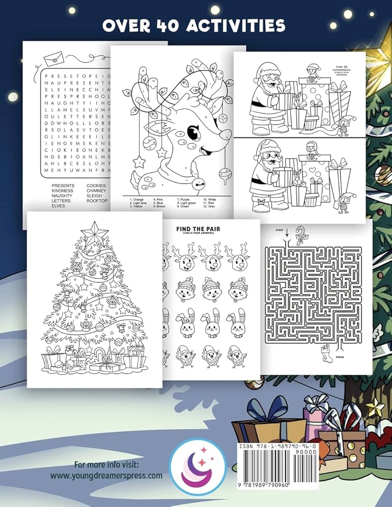 Christmas Activity Book for Kids Ages 6-8: Christmas Coloring Book, Dot to Dot, Maze Book, Kid Games, and Kids Activities (Fun Activities for Kids): Young Dreamers Press, Fairy Crocs: 9781989790960: Amazon.com: Books christmas-activity-book-for-kids-ages-6-8-christmas-coloring-book-dot-to-dot-maze-book-kid-games-and-kids-activities-fun-activities-for-kids-young-dreamers-press-fairy-crocs-9781989790960-amazon-com-books