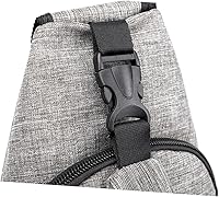 Vista 8 de TENDYCOCO 2 correas ajustables, correa de hombro ajustable para hombre, bolsa de pecho para hombre, bandolera casual