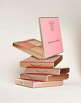 Beauty Blocks 4-in-1 Face Palette from Sculpted by Aimee (Deep) - Vegan Bronzer, Blusher, Powder & Cream Highlighters to Define and Glow