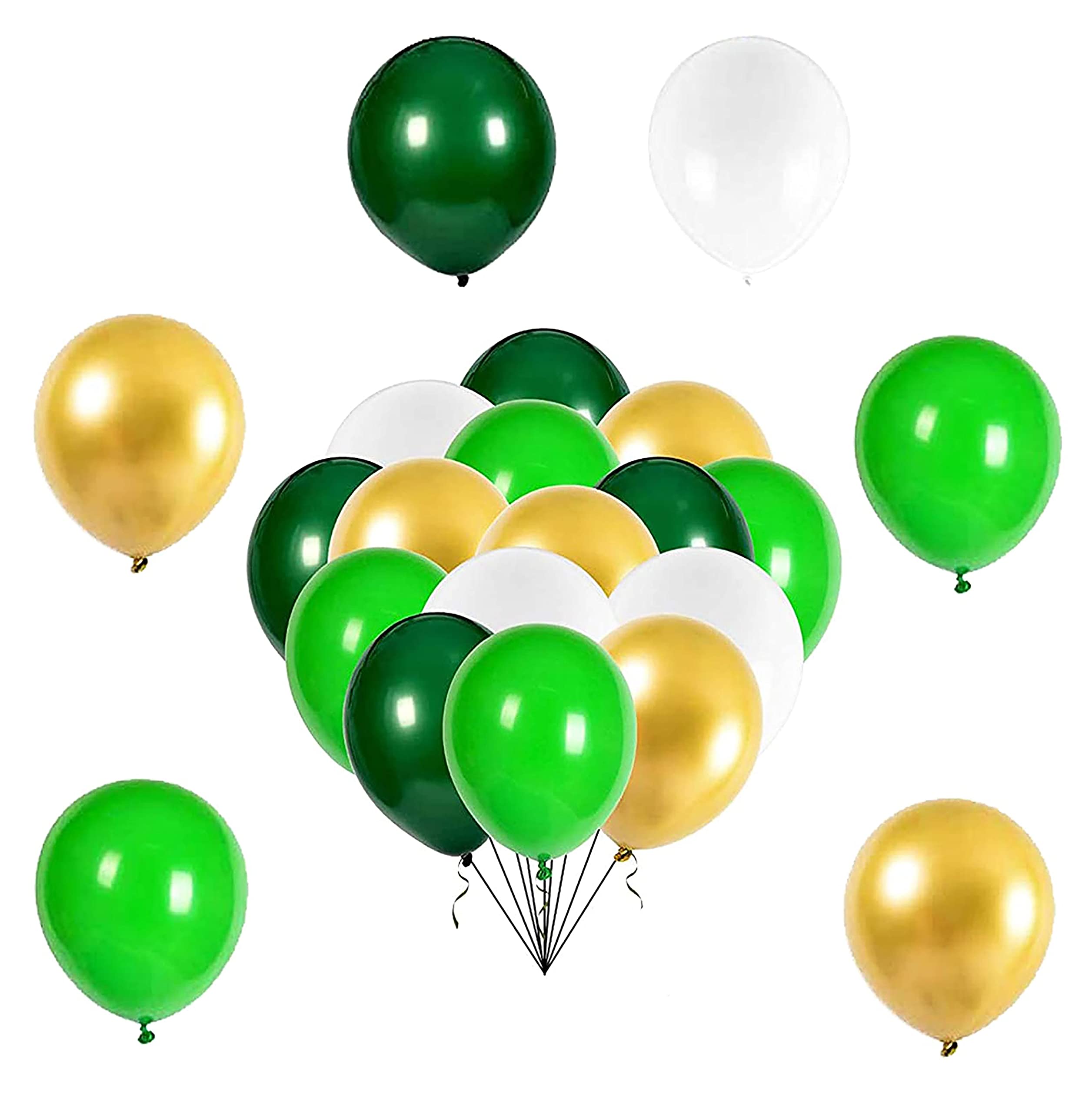 Buy PARTY TIME40 Pieces Hunter Green, Mint Green, Gold and White