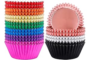 BAKHUH 500 Pieces Cupcake Liners: Colorful Convenience for Baking Delights