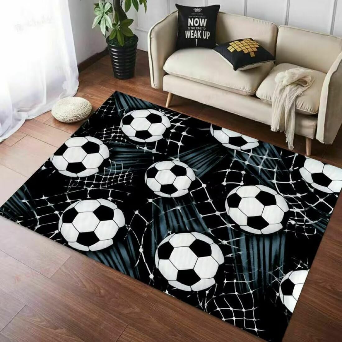 Tapis football pour chambre d'enfants afin de protéger le sol avec style