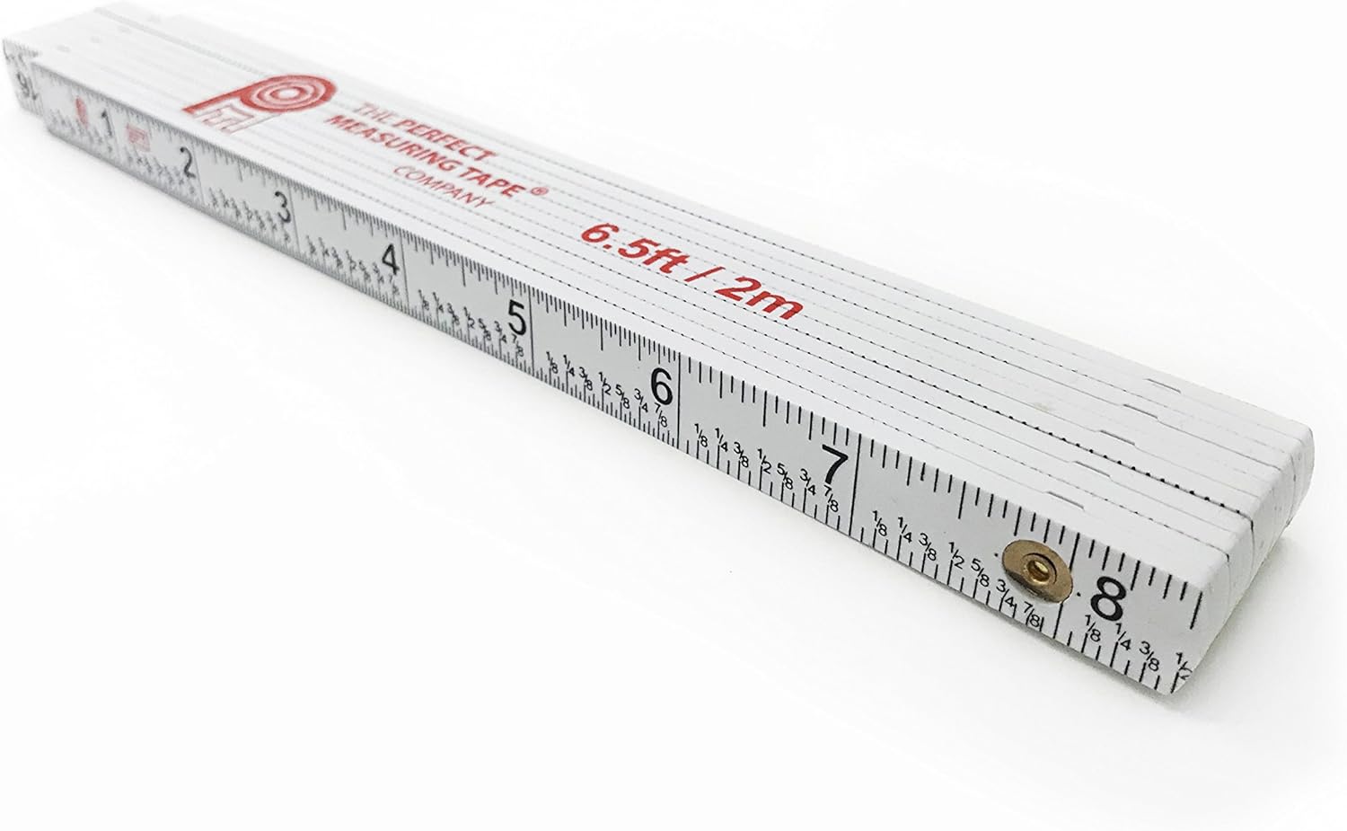 PERFECT MEASURING TAPE Co. FR-72 Carpenter's Folding Rule Lightweight Composite Construction Ruler with Easy-Read Inch Fractions - 6.5ft / 2m : Tools & Home Improvement