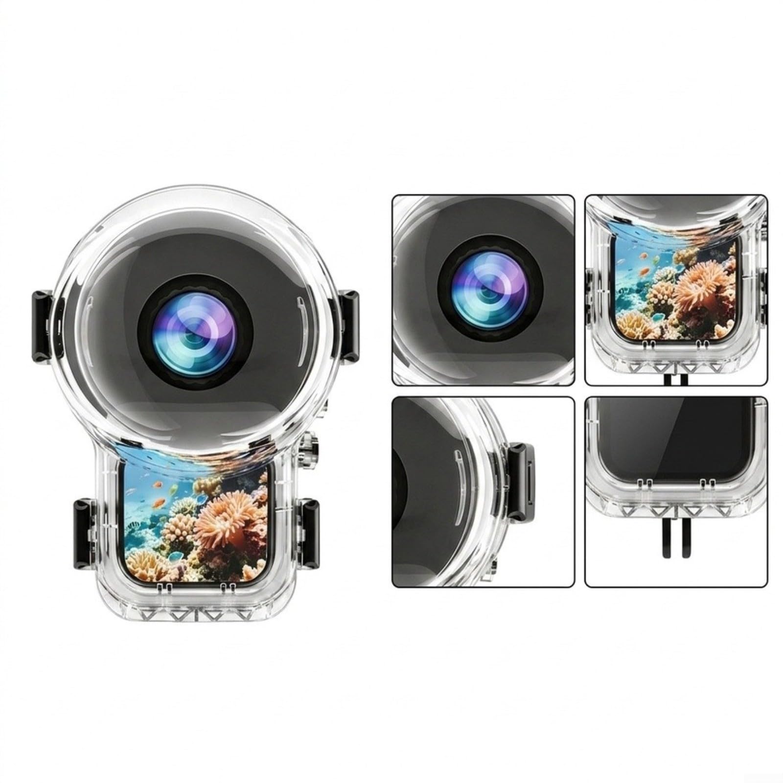 Funda impermeable invisible para Insta360 X6 60m antivaho