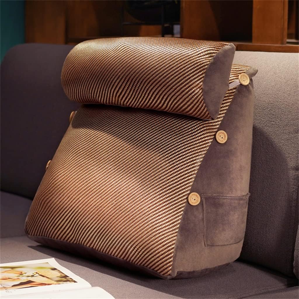 Pillow Bed Cushion Back Bedroom Triangle Removable and Washable