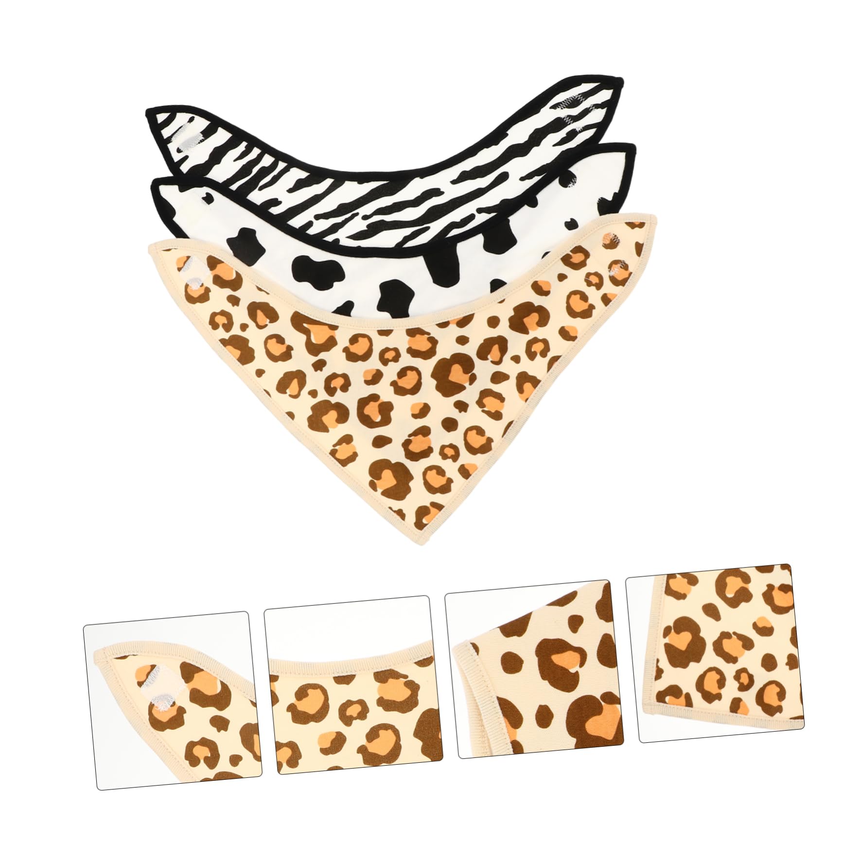 Abaodam 9piezas Baberos Bandana De Algodón Para Bebés Ajustables y Absorbentes Toallas De Saliva Impermeables Para Alimentación y Dentición Diseño Unisex Para Recién Nacidos