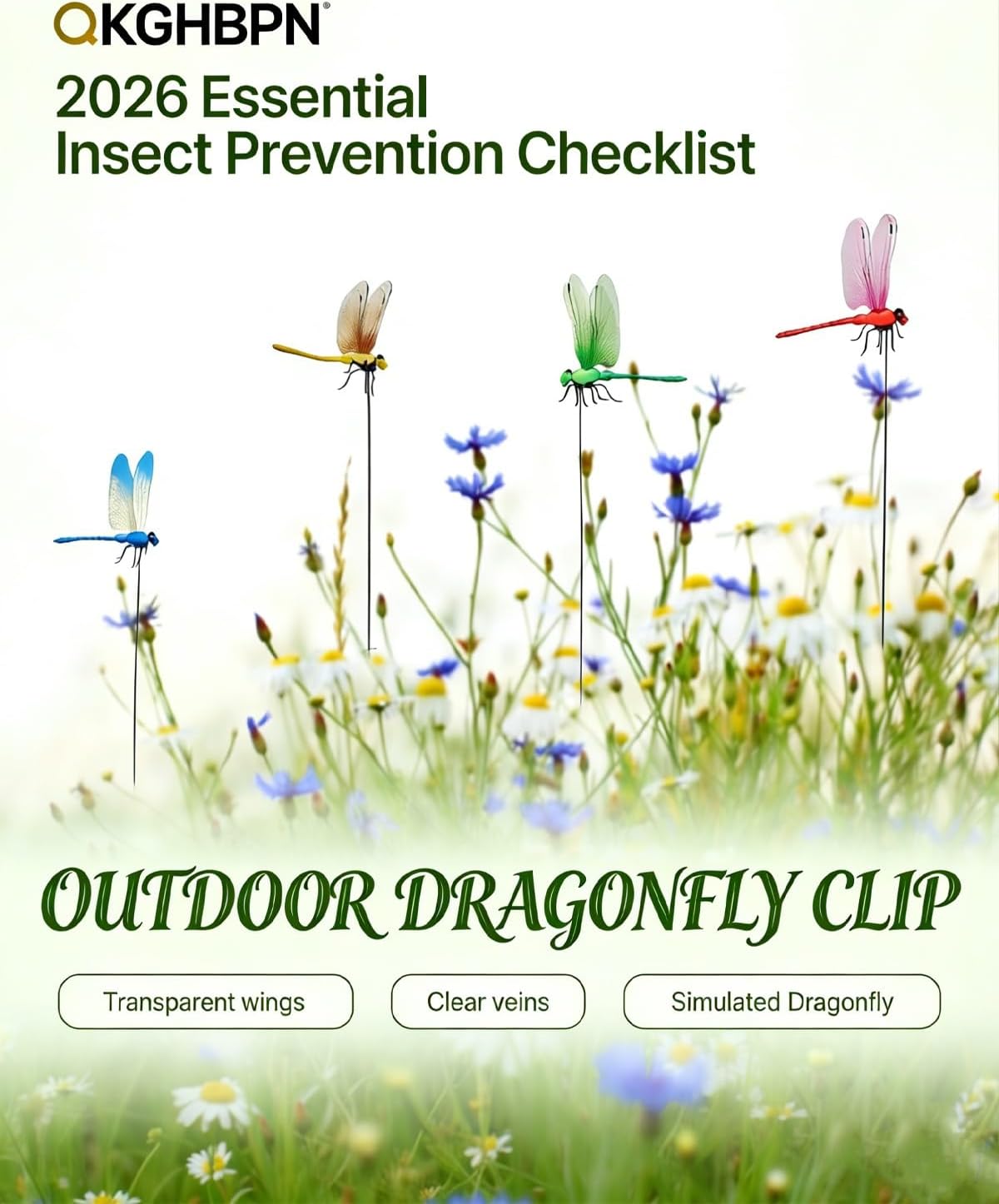 40 PCS Dragonfly Clips to Keep Bugs Away,Fake Dragon Flies,Clip on Dragonflies for Bug Repellent,Realistic Fly Decoy 3D Outdoor Garden Artificial Hat Rod Stakes Gardening Decor