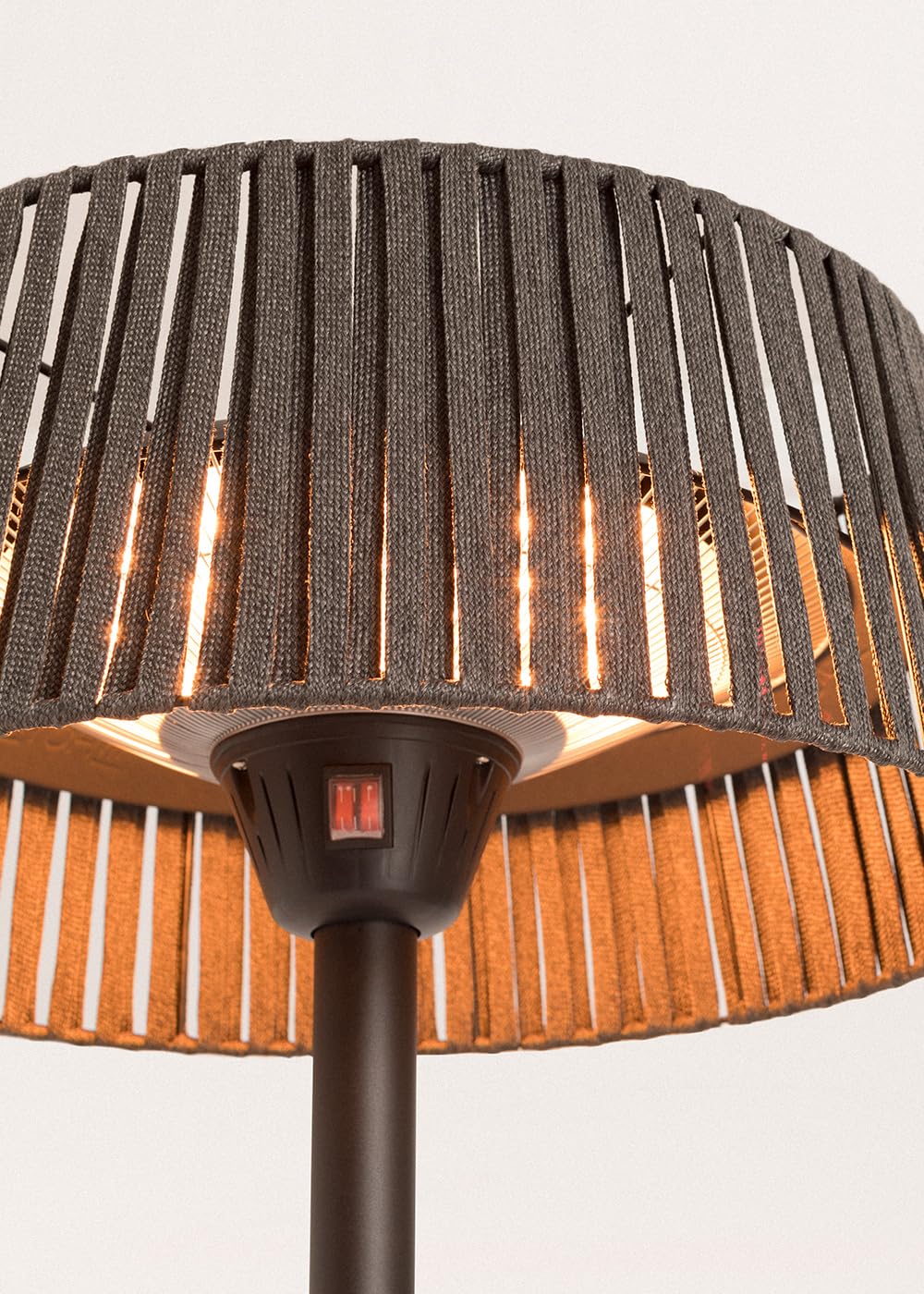 CREATE/PATIO HEATER/Estufa de infrarrojos para terrazas y exteriores negro/Infrarrojos por carbono, sistema de seguridad, desconexión automática, 3 potencias de calefacción, 2100W