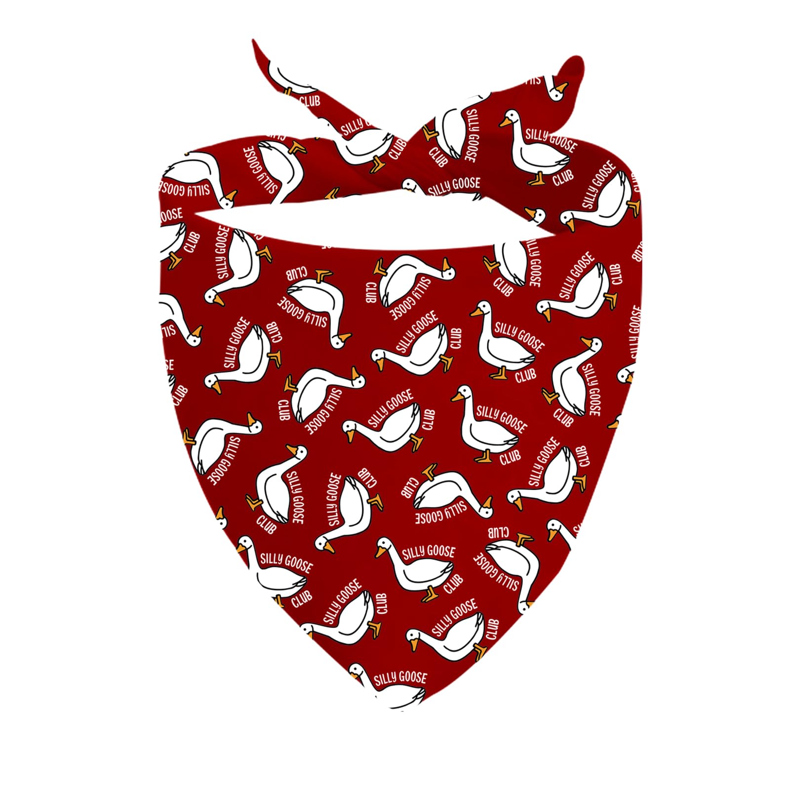1 Piece Silly Goose Triangle Dog Bandana Goose Lovers Tie On Scarf Meme Duck Merchandise (SILLY GOOSE CLUB D)