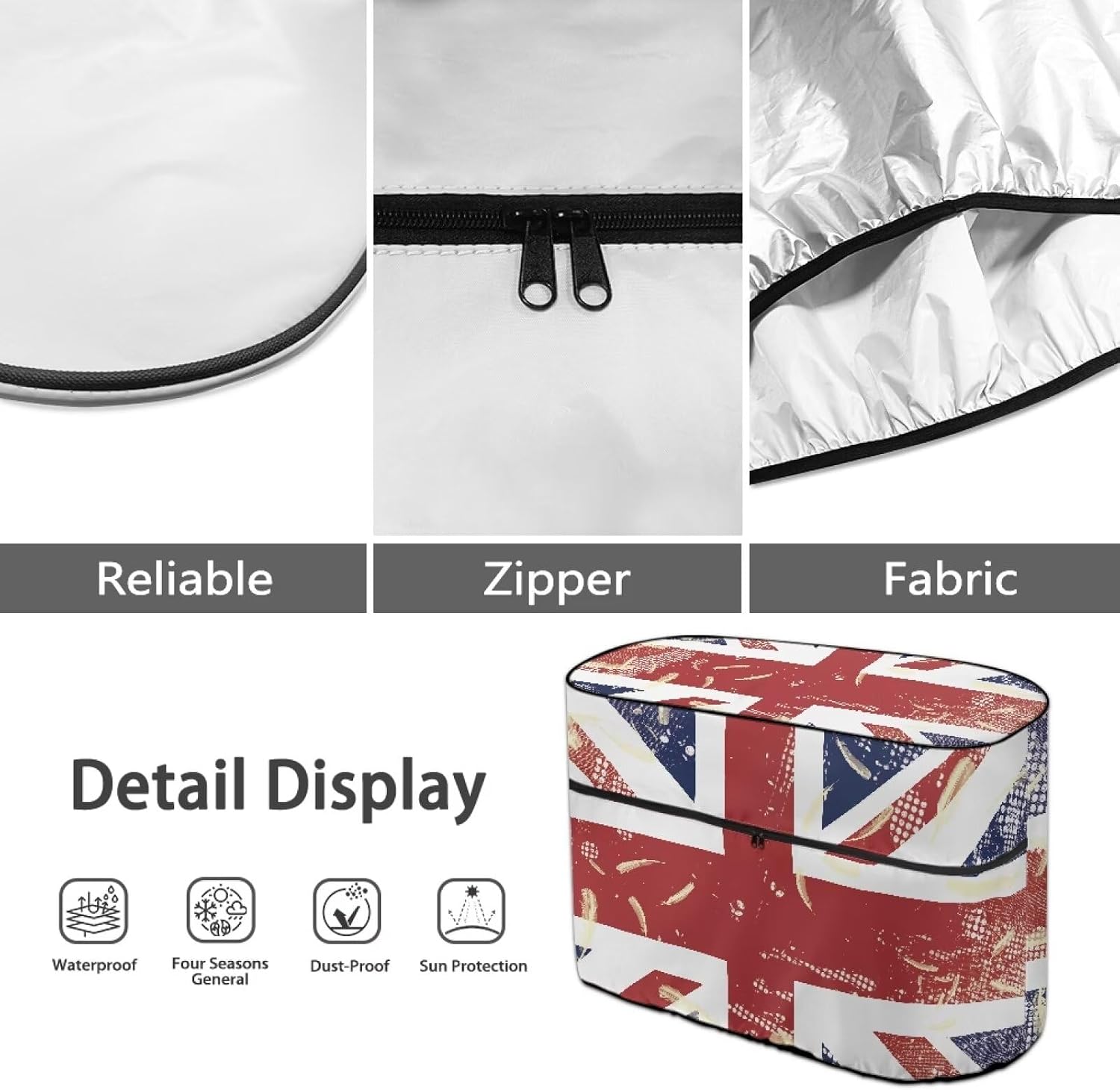 Union Jack RV Trailer Camper Propane Tank Cover Trailer Travel Accessories Lightweight Propane Tank Cover for Camper All Weather Protection Gas Cylinder Cover Double 20LB-40LB