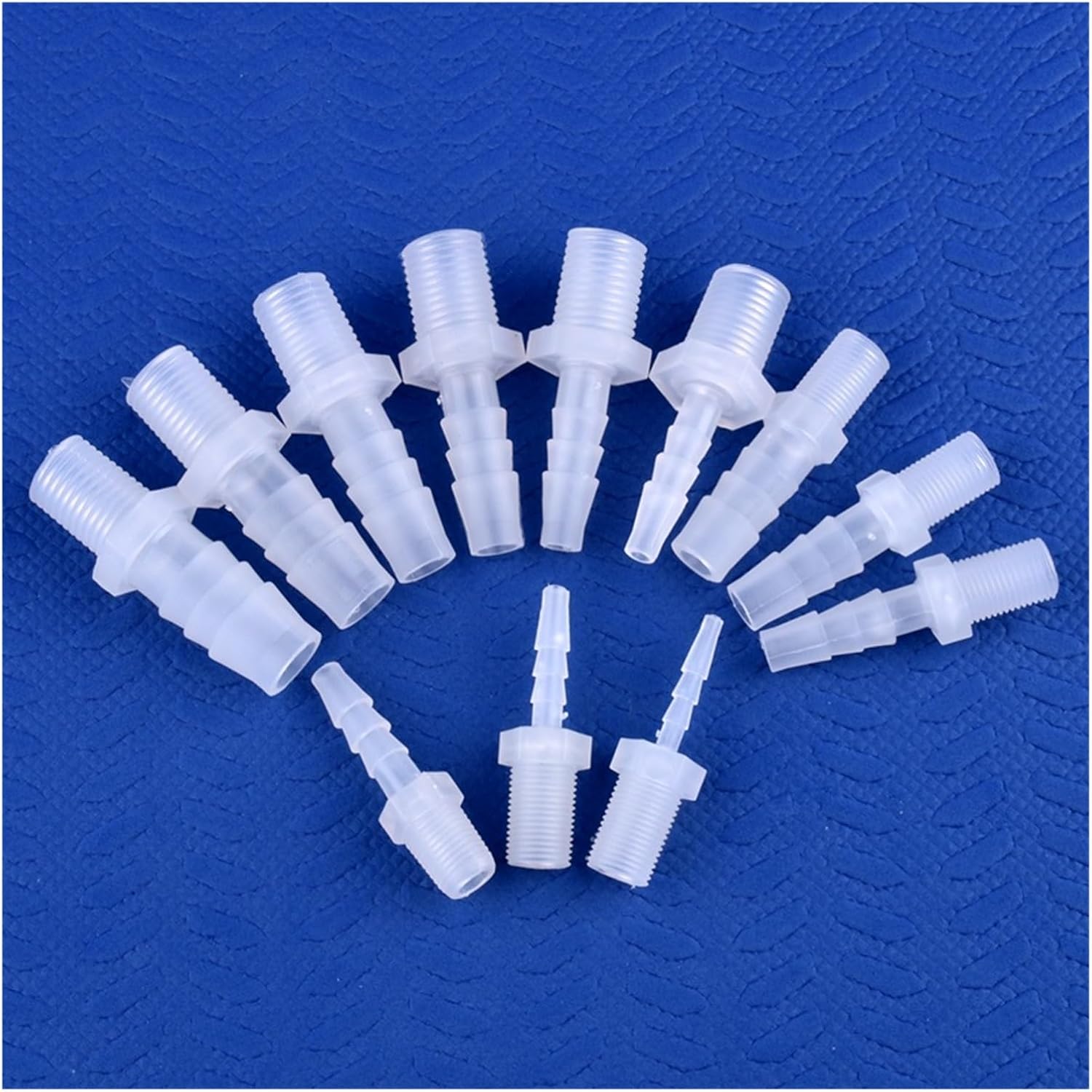 5~200pcs G1/8 1/4 Thread To 2.8~12mm PP Pagoda Direct Connector Aquarium Tank Air Pump Adapter Irrigation System Pipe Hose Joint(G1I8-4.8mm,50 Pieces)