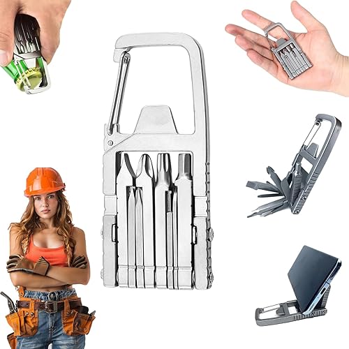 Mini herramienta multiherramienta 12 en 1, multiherramienta portátil para llavero, alicates de punta de aguja, abrebotellas, llavero