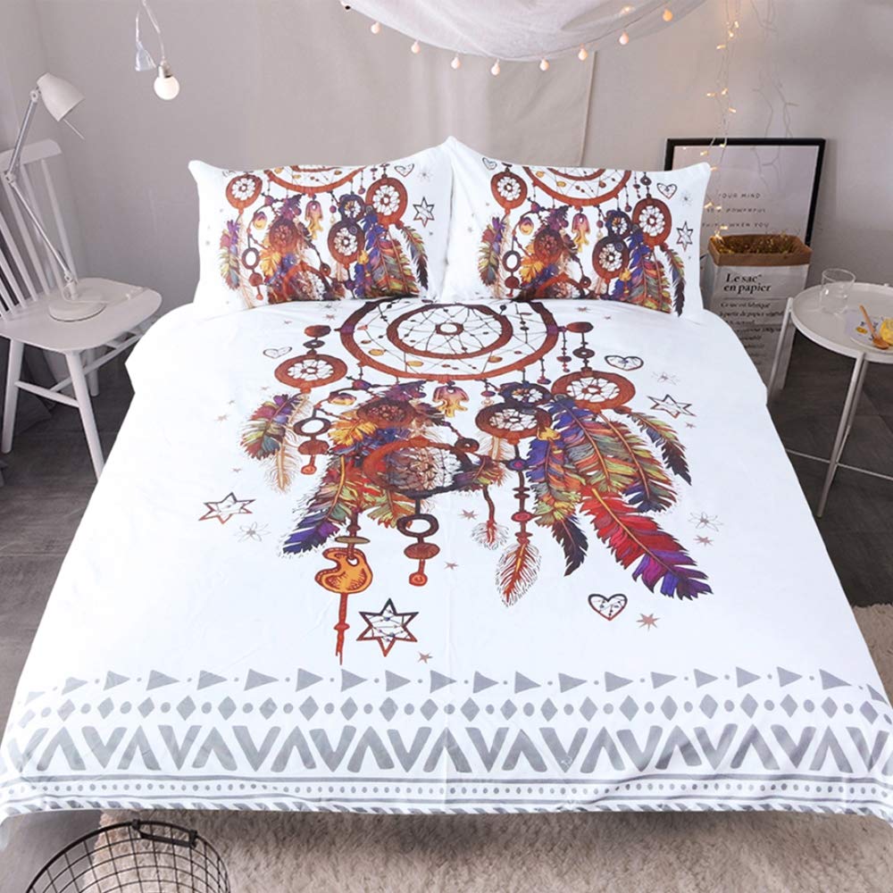 Housse de couette attrape-rêves 140x210 cm microfibre anti-transpiration