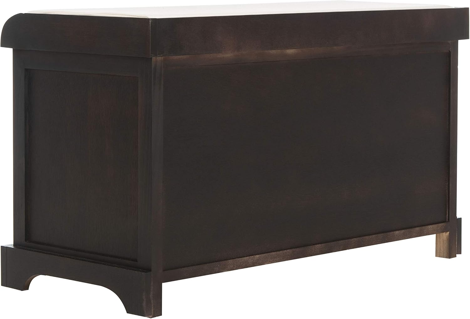 SAFAVIEH Furniture - Freddy 2-Basket Storage Bench - Brown - Solid Wood - Coastal Basket Storage Design - Ideal for Entryway, Living Room, Hallway, 18" Seat Height - Fully Assembled (AMH5736A)