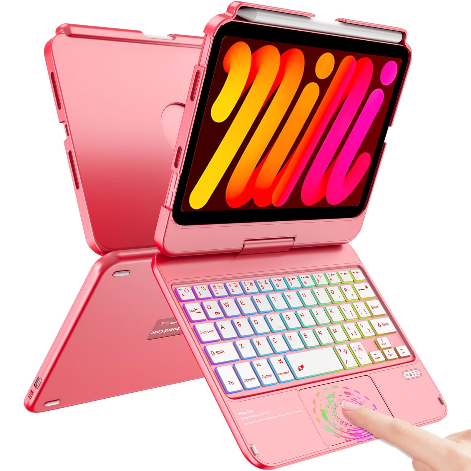 Amazon.com: FUWANG Keyboard Case for iPad mini 7 A17 Pro (2024