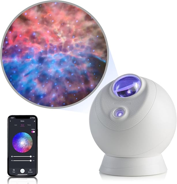 BlissLights Evolve - LED Star Projector, Galaxy Lighting, Nebula Lamp (Blue Stars)