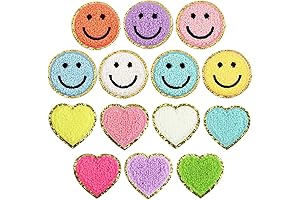 Varsity Patches Golden Edge Iron on Patches 14 Pieces Patches for Clothes...