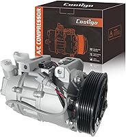 Cooligo A/C Compressor w/ Clutch for Nissan Altima 2.5L/3.5L 2013-2018 & INFINITI QX60 2.2018-2019 - R134a, 6-Groove, Prefilled Oil
