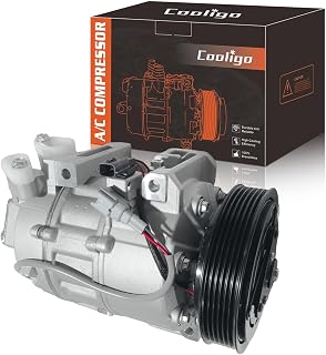 Cooligo A/C Compressor w/ Clutch for Nissan Altima 2.5L/3.5L 2013-2018 & INFINITI QX60 2.2018-2019 - R134a, 6-Groove, Prefilled Oil