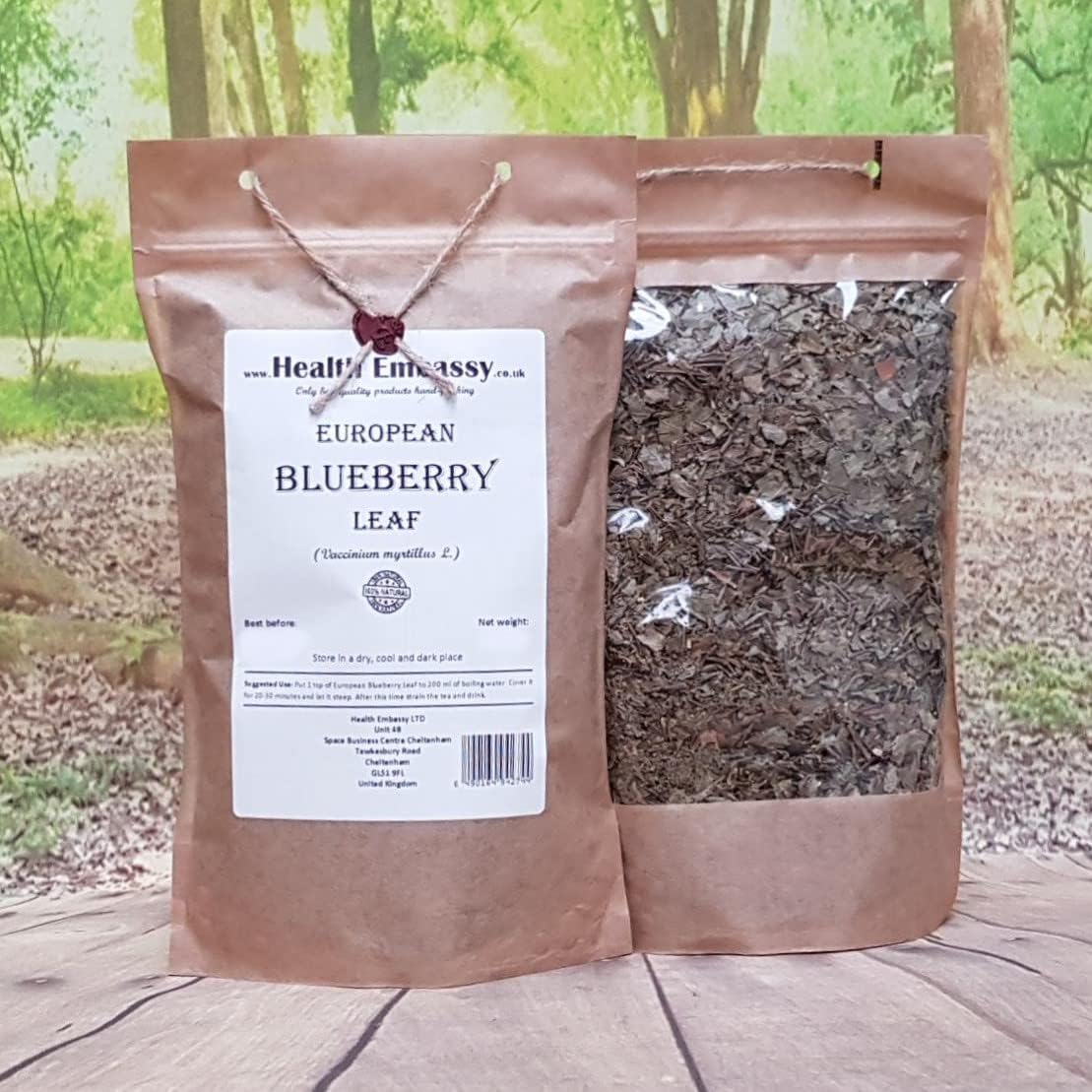 Health Embassy European Blueberry Leaf | Vaccinium Myrtillus L | Herbal Tea (100g)