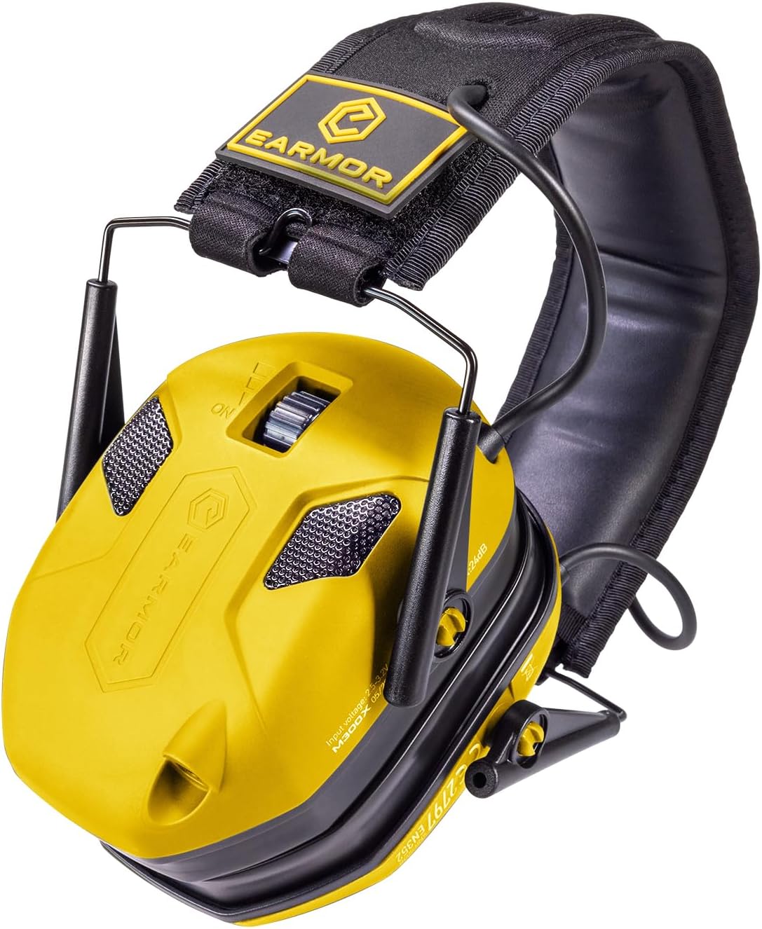 M300X Ear Protection For Gun Range, Hearing Protection Headphone, 4 Mic Enhanced Hearing Protection Earmuffs