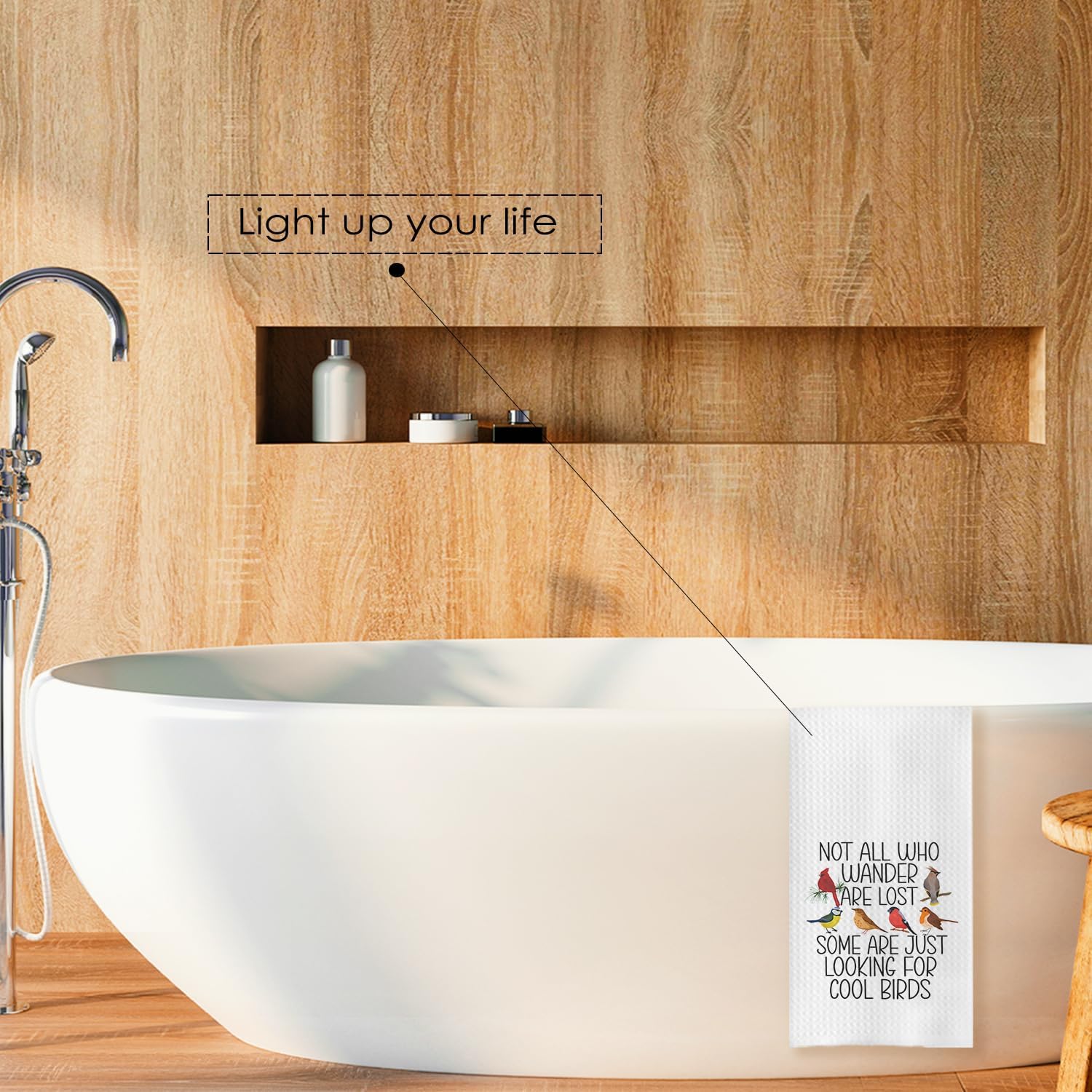 Birds Kitchen Towels,Bird Forest Dish Hand Towels for Kitchen Farmhouse Home Decor，Gifts for Bird Lovers Women for Cleaning Drying Cooking Baking，16x24 Inch - Image 5