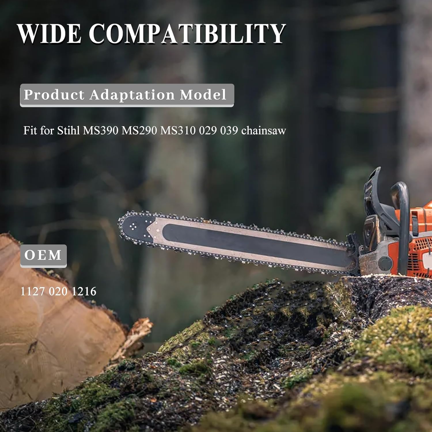 HAISHINE 49mm Cylinder Piston kit with Spark Plug Decompression Valve Replacement for Stihl MS390 MS290 MS310 029 039 Chainsaw 1127 020 1216