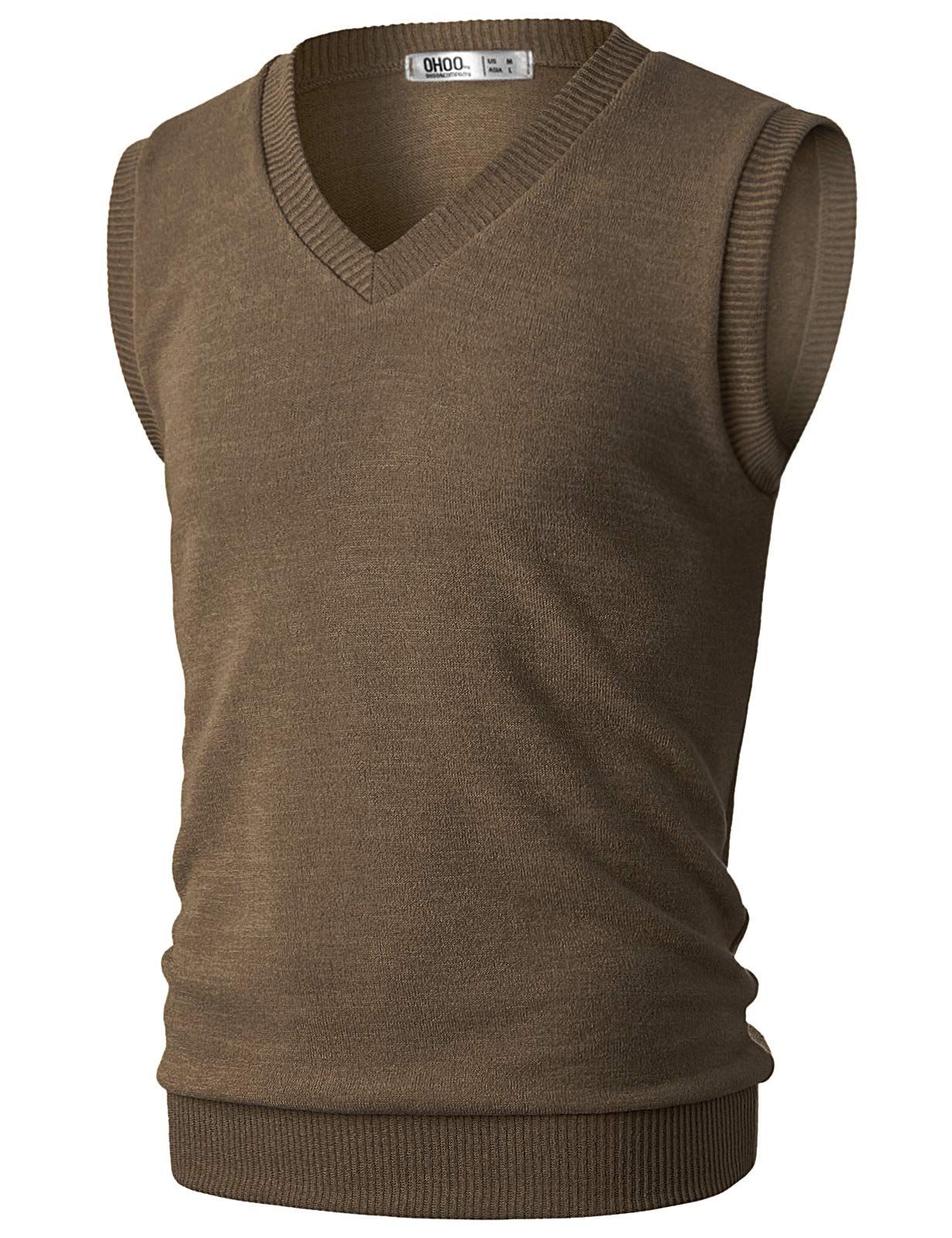 Men's Cotton Blended Slim Fit Sweater Vest Knit V-Neck Sleeveless Pullover Sweater-image-11