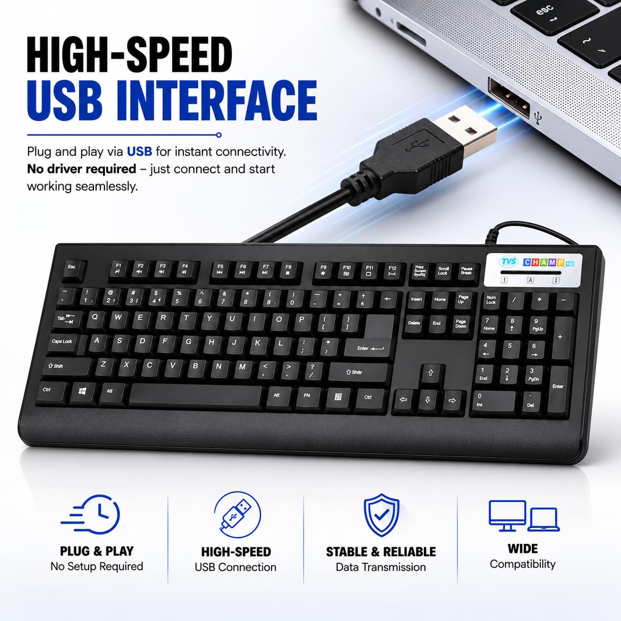 TVS ELECTRONICS Champ HD Keyboard - USB Wired -3 TVS ELECTRONICS Champ HD Keyboard - USB Wired -3