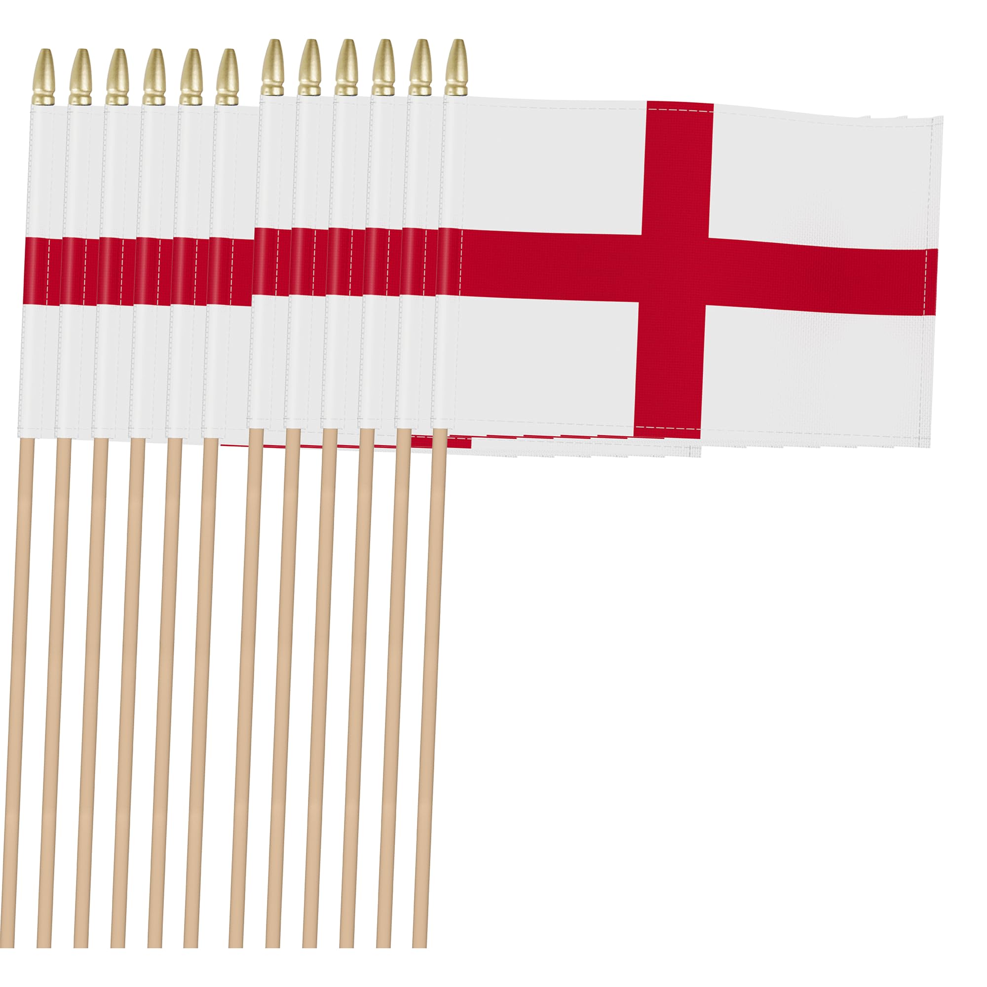 Drapeau anglais de 12,7 x 20,3 cm en lot de 12 pièces Oxford