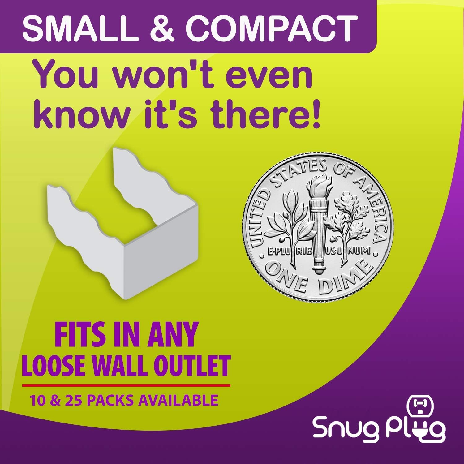Snug Plug - Your Loose Outlet Fix (25/Pack Glow in The Dark) - - 