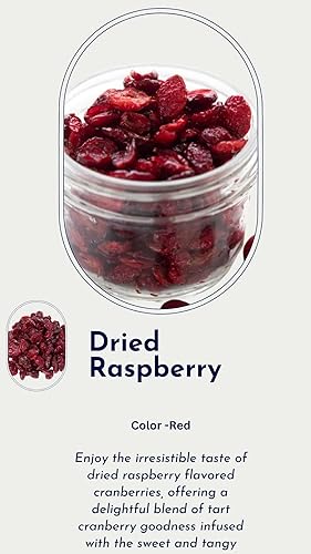 Miniatura 2 de Nuts To You Arándanos secos con sabor a frambuesa, endulzados con jugo de frambuesa, sin gluten, sin OMG, sin conservantes, empaquetados frescos en