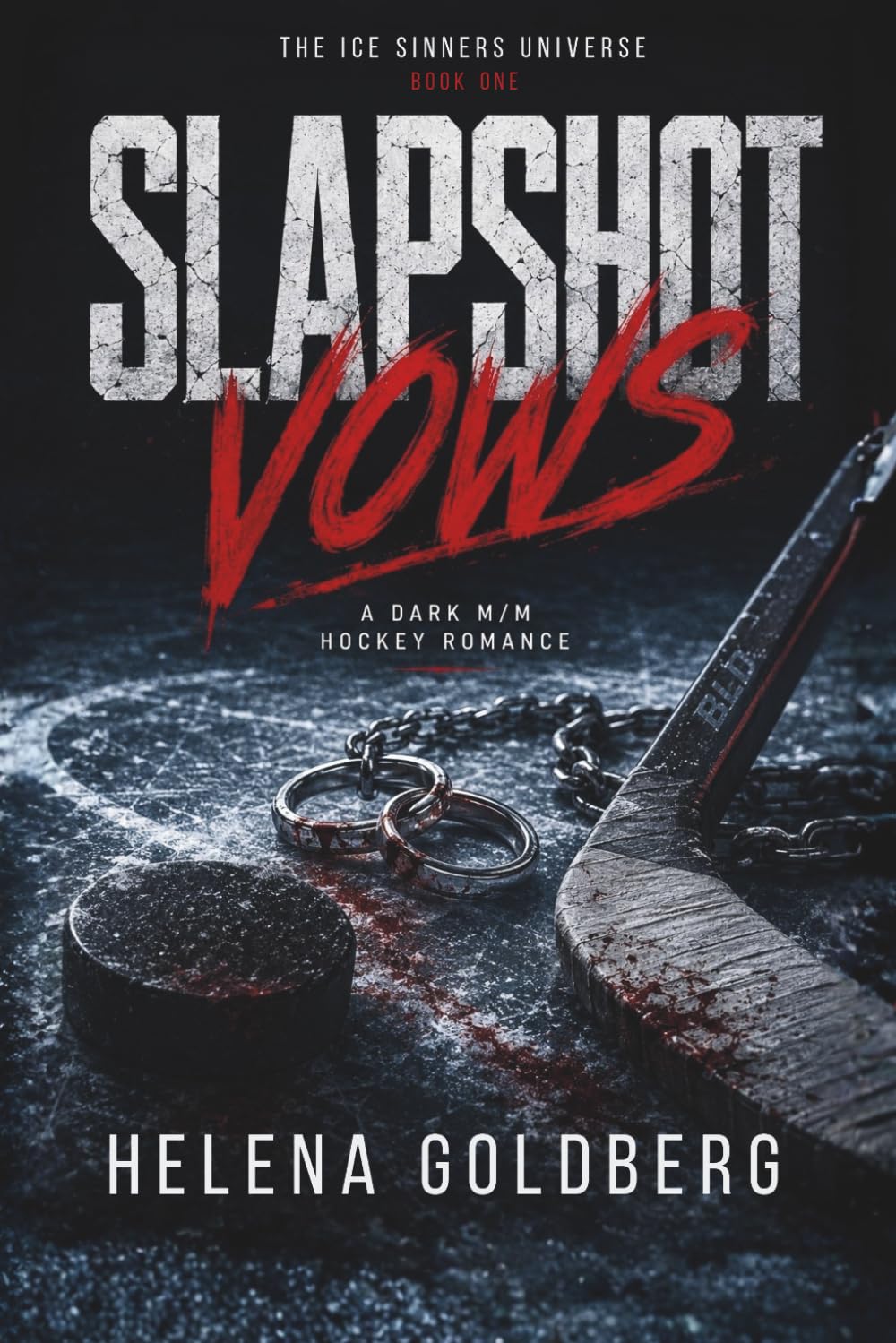 SLAPSHOT VOWS: M/M Dark Hockey Romance Novella (The Ice Sinners Universe Book 1)
