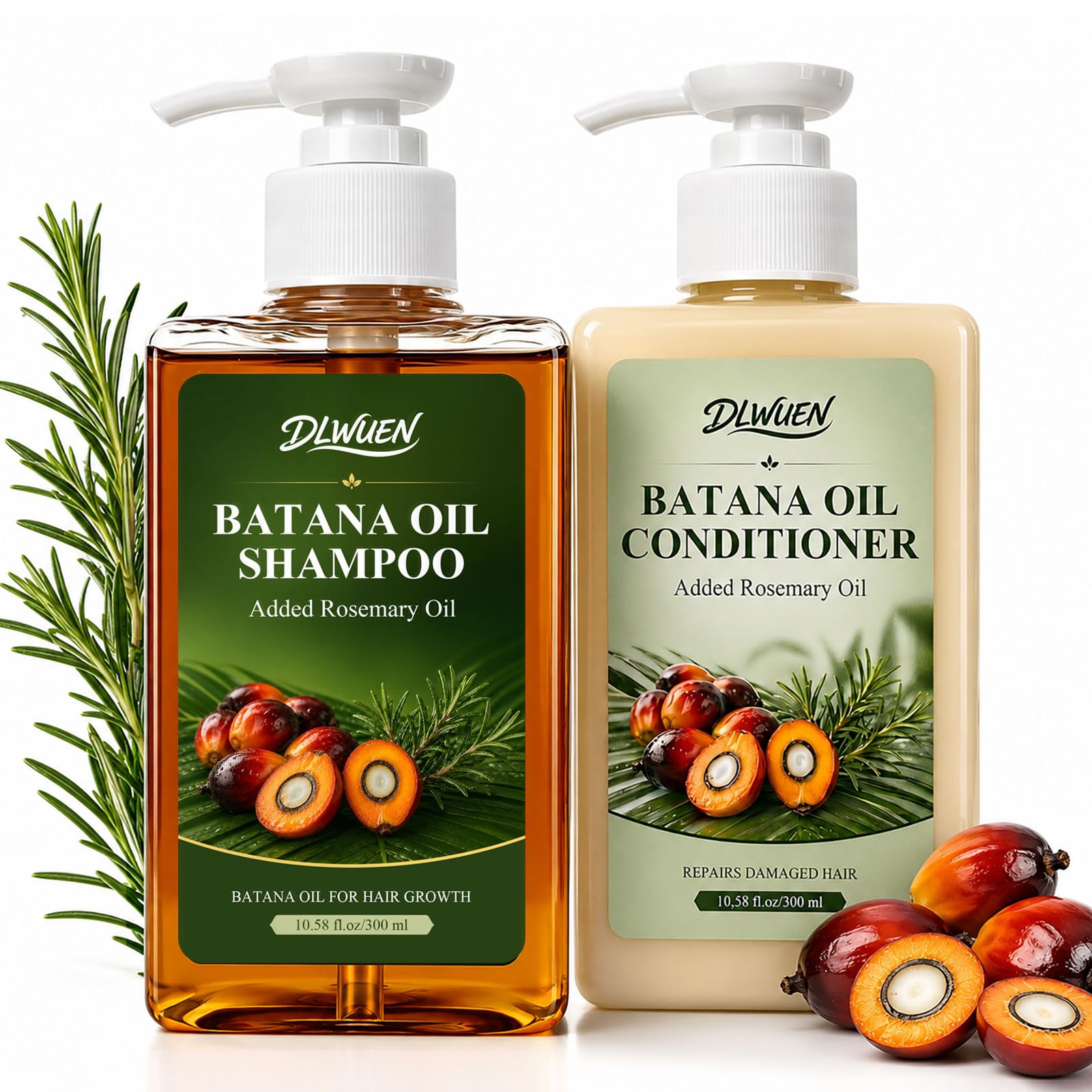 Batana Oil Shampoo and Conditioner Set - Batana Oil Shampoo for Hair Growth