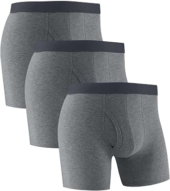3PC Briefs for Men Low Rise Solid Open Front Thin Underpants Breathable Brief Daily Wear Comfortable Fit Underwear