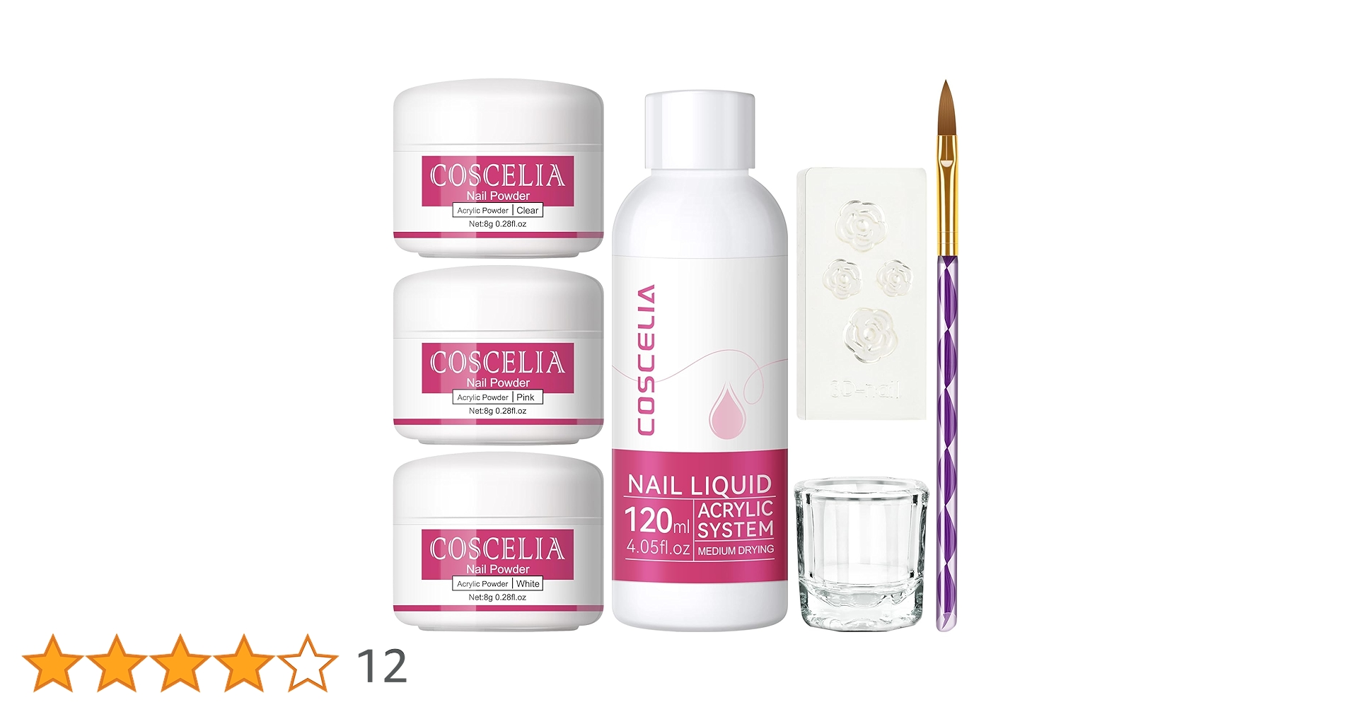 Amazon.co.jp: COSCELIA アクリルパウダー 長さ出し アクリル