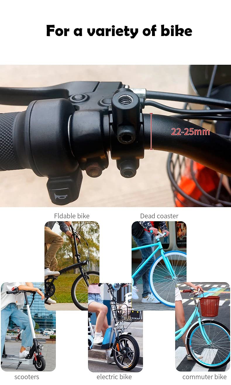 Motorradspiegel Motorrad Lenker Spiegel, Fahrrad Rückansicht Spiegel Fahrrad Radfahren Weitweiche Rücken Sichtreflektor Einstellbar Links Rechtsspiegel Motorrad Convex Rückansicht Spiegel (Farbe: LI