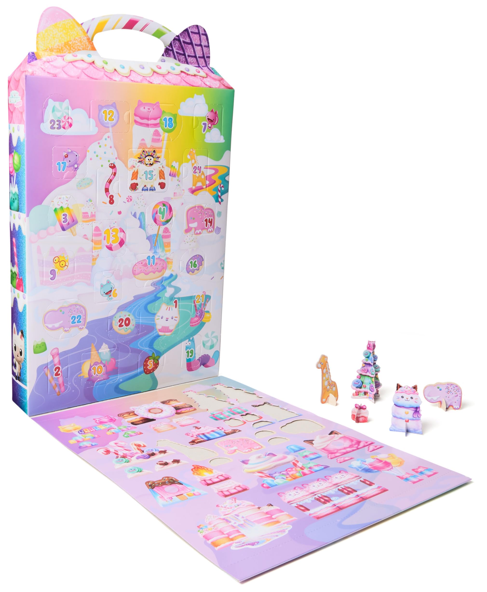 Gabby et la Maison Magique Le Film - Gabby Dollhouse - Calendrier De L’Avent 2025 Noël avec 24 Surprises, Figurines, Accessoires - Dessin Animé Jouet Maison De Poupée - Jouet Enfant 3 Ans Et +