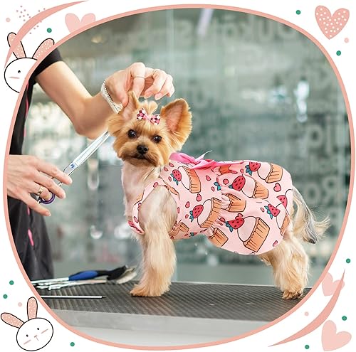 Miniatura 5 de 6 piezas - Vestido de cachorro para perro, vestido de princesa con lazo para mascota, vestido de princesa para cachorro, chaleco floral, falda para
