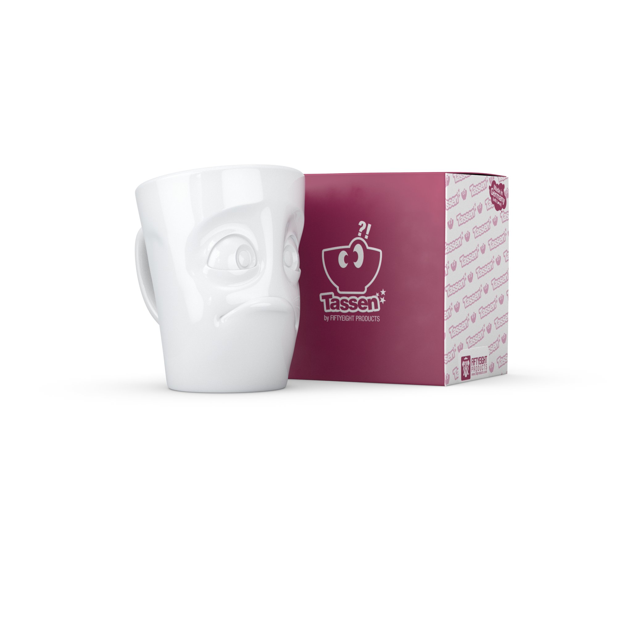 Fiftyeight products fiftyeight set mit 2 tassen mit henkeln pleasure und dirty white ca. 350 ml