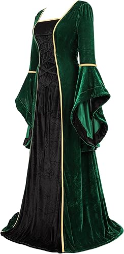 Miniatura 2 de Zhitunemi Renaissance Costumes for Women Dress Medieval Costume Womens Halloween Dress - Fairy Renaissance Festivals & Fairs