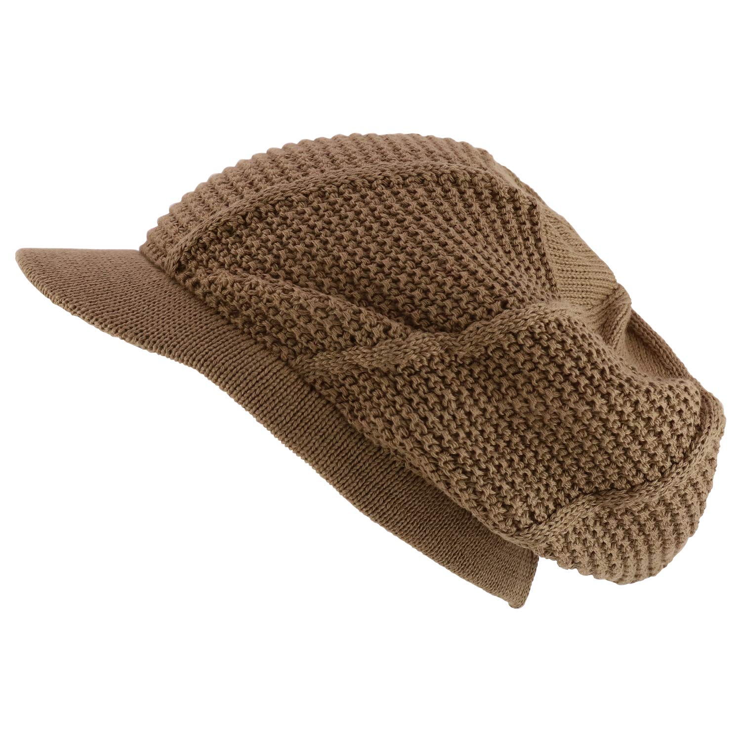 Armycrew RGY Striped Knit Deep Crown 100% Cotton Rasta Beanie Visor