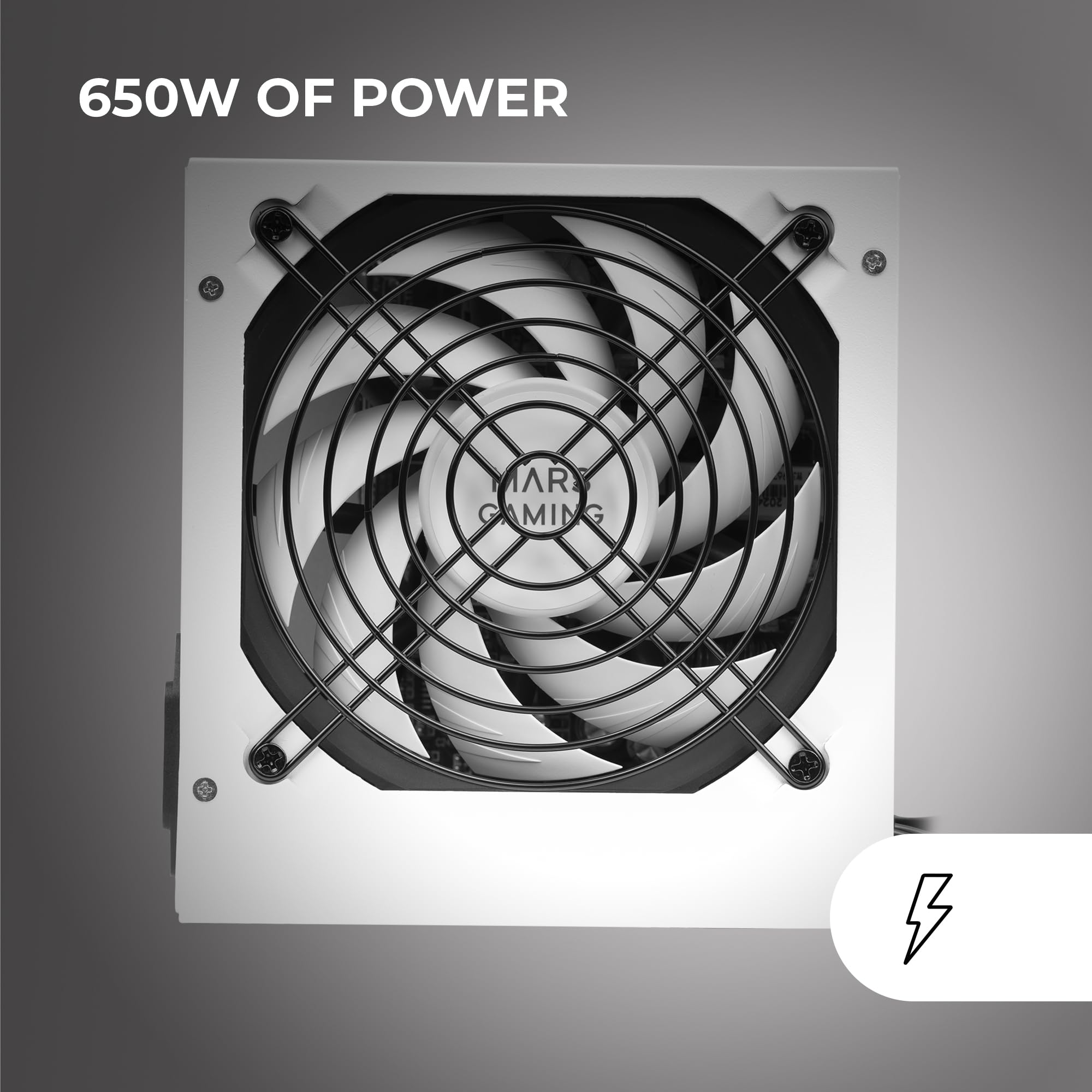 Mars Gaming MPIII650 ATX 650W PC Power Supply - Dettaglio