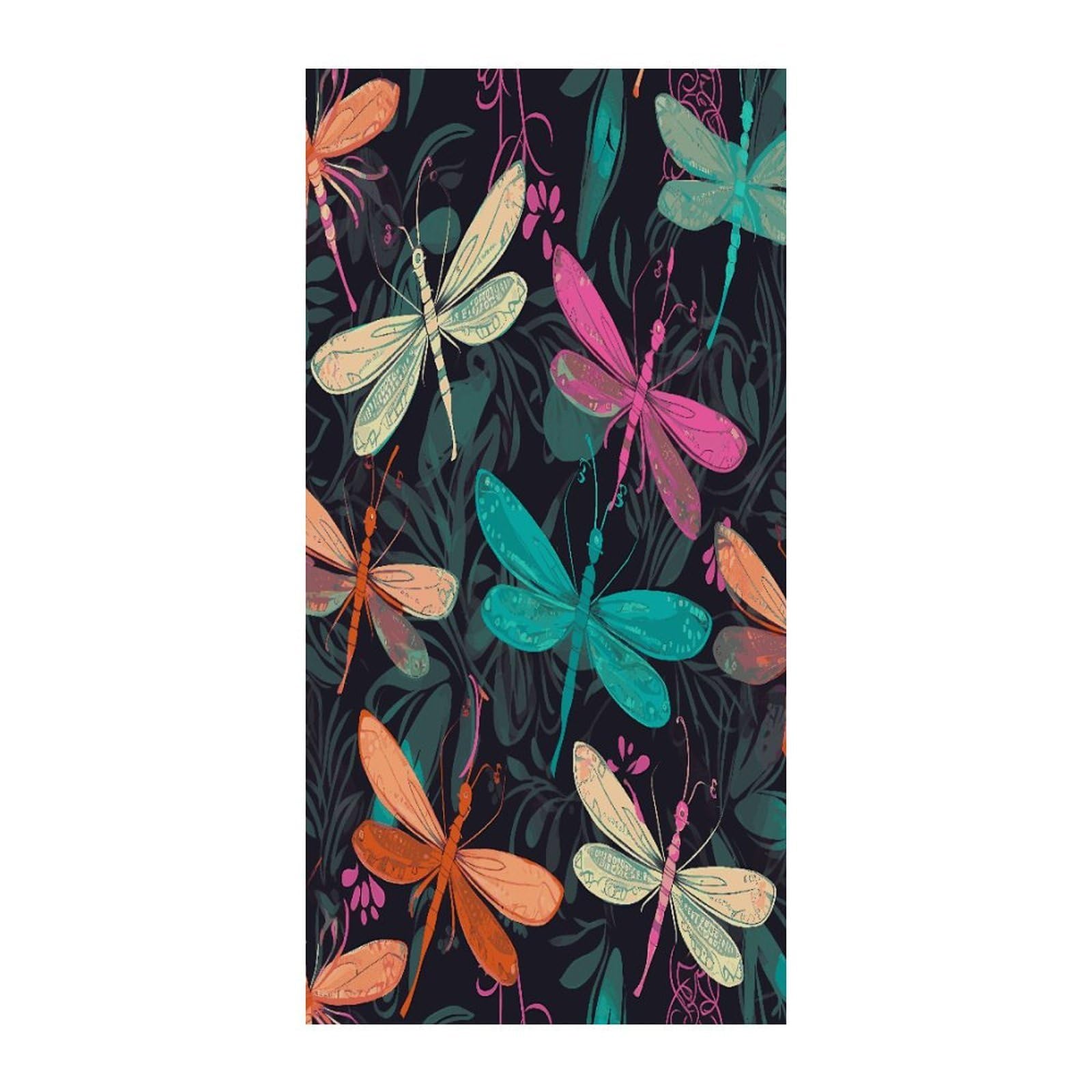 Fekiloot Style Cute Dragonfly Door Curtain Room Divider Curtains