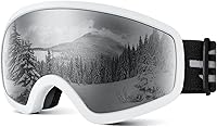 Vista 12 de Gafas de esquí para niños, gafas de esquí de nieve para niños, jóvenes, adolescentes, niños y niñas de 5 a 14 años