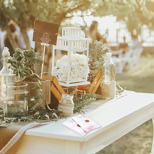 Miniatura 8 de 200 chaquetas de vellum preplegadas para invitaciones de boda translúcidas de 5 x 7 pulgadas, papel de calco, invitación de papel de vitela plegado